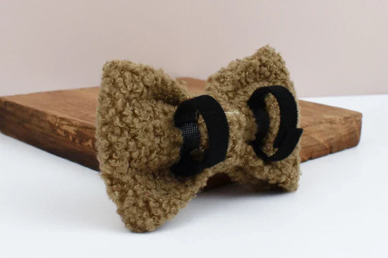 Teddy Bow Collar And Leash Vintage Set