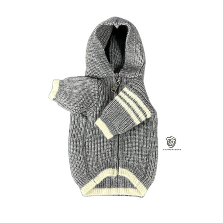 Grey Dog Tactile Hoodie