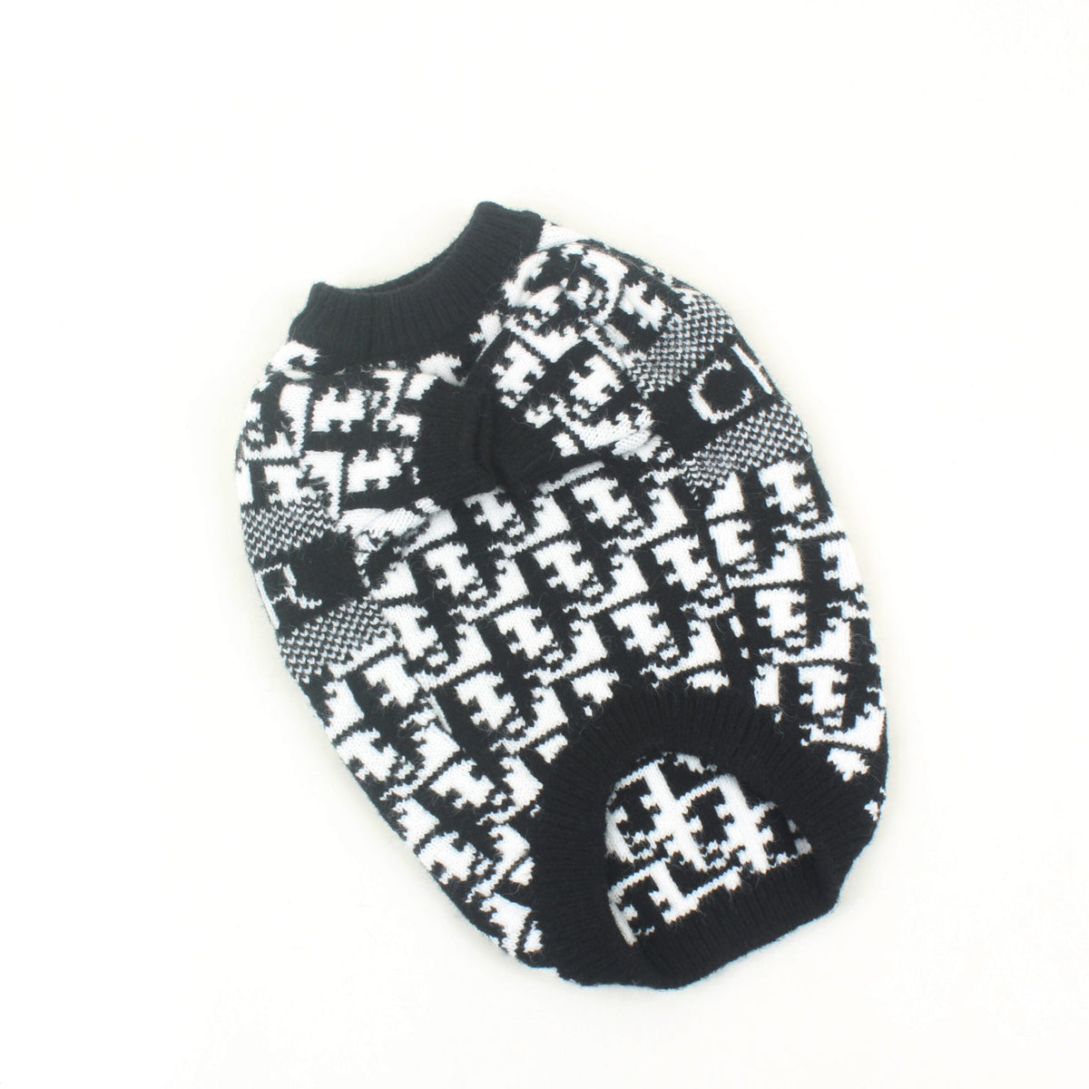 DD Black Alphabet Bubbly Sweater