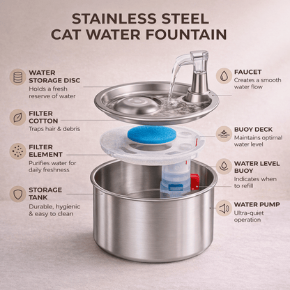 AUTOMATIC CAT WATER FOUNTAIN